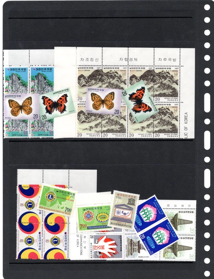 KOREA 1950-1980s COLLECTION OF 200+ STAMPS IN SINGLES & BLOCKS OF 4 OR LARGER - Image 4 of 4