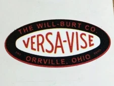Vintage Versa -Vise Custom Vinyl Decal Only The Will-Burt Co. Vintage Vise-READ