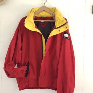 Vintage-Tommy-Hilfiger-Spell-Out-Jacket-With-Retractable-Hood-Mens-Large