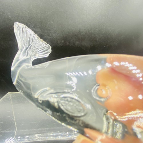 Fenton Clear Art Glass Whale Paperweight Figurine Figure Mammal Animal Vtg READ - Picture 6 of 10