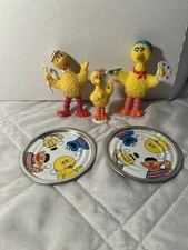 Vintage 1980’s Muppets Inc. Sesame Street, Big Bird Toys Lot Of 5 Misc.