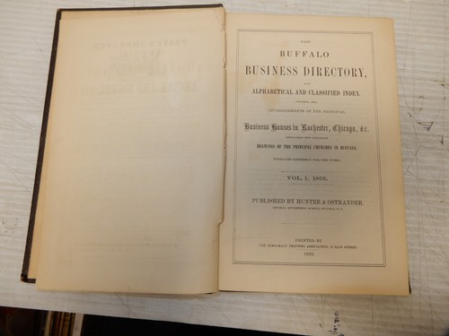 ANTIKES BÜFFEL NEW YORK BRANCHENBUCH FÜR 1855 - Bild 3 von 11