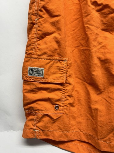 Polo Ralph Lauren Uomo Arancione Nylon Foderato Grande Costume da Bagno (C8) - Foto 2 di 8