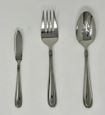 Oneida Birmingham 3 Piece Serving Set Quality 18/10 Stainless