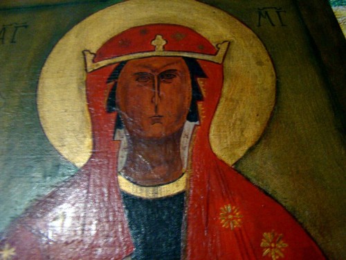 Ikone HANDGEMALT Muttergottes Madonna Maria 20x27,5 cm auf Holz gemalt RARITÄT - Bild 6 von 8