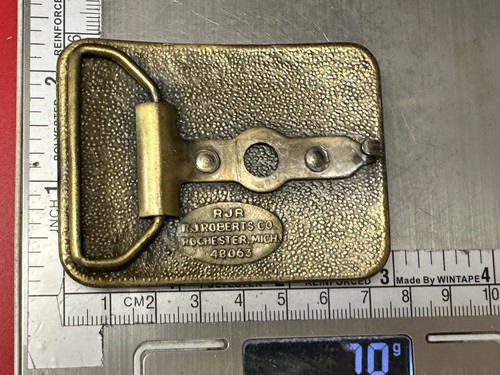 Antique Chevrolet Chevy Car Collectors Belt Buckle by RJR Roberts Co - Picture 9 of 16