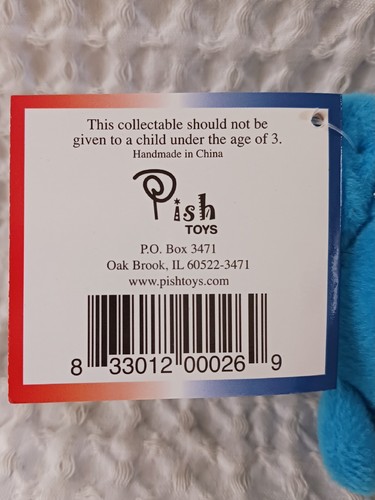 Limitierte Auflage Michigan 8 Zoll blau Stofftier Bär 2004 Michigan Viertel Pish Spielzeug Spaß - Bild 11 von 12