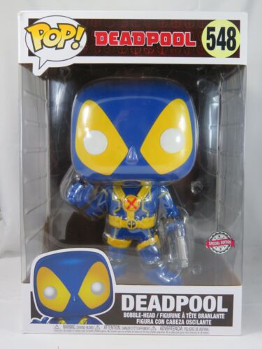 Marvel Funko Pop - Deadpool 10" Inch (Blue and Yellow) - Deadpool - No. 548