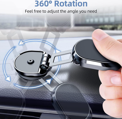Support de téléphone pour la Voiture Double Rotation à 360° Magnétique Résistant - Imagen 5 de 7