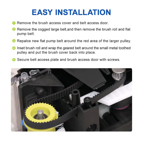 Replacement Belts Set for Bissell 3071 3067 3072 3109 Turboclean Dualpr... - Picture 5 of 12