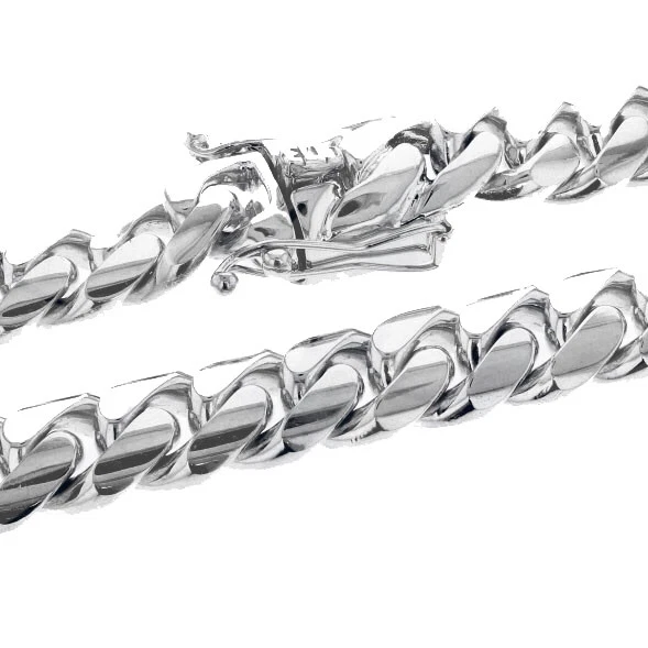 White gold cheap chain thick