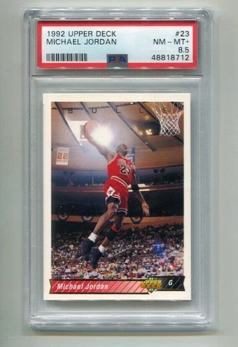 1992 Upper Deck - MICHAEL JORDAN - Card #23 - CHICAGO BULLS PSA 8.5