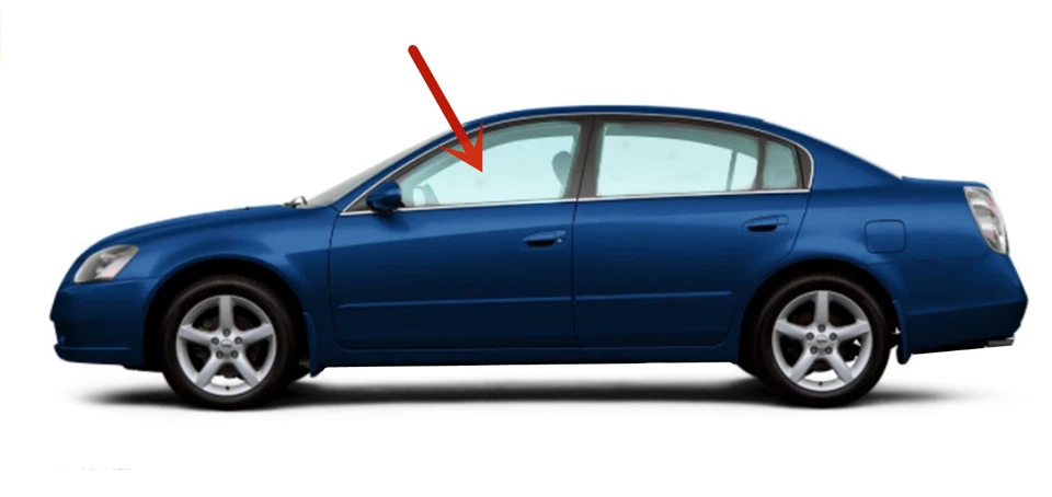Fits 2002-2006 Nissan Altima 4D Sedan Driver Side Left Front Door Window Glass   - Изображение 2 из 4