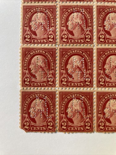 1921-1931 2c George Washington “M STL” Perfin Unused Original Stamp Set Of 15! - Picture 2 of 8
