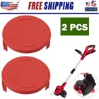 2x Red Grass Eater Spool Cap Cover For Hyper Tough Trimmer HT19-401-003-06 NEW