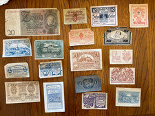 German Notgeld Emergency Banknotes Lot (1918–1923) – 18 Pieces – Weimar Era + 20