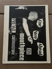 rare One Step Ahead zine 108 MOUTHPIECE CORNERSTONE PREVAIL HC straight edge