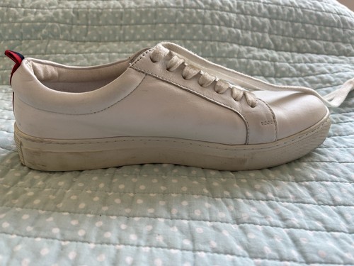 Boden White Leather Trainers Womens Size UK 5 / EU 38 - Picture 11 of 13