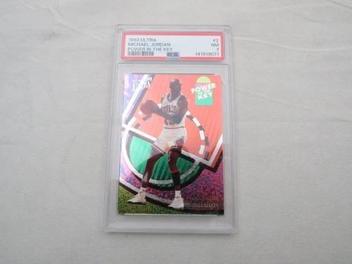 1993 Ultra Power In The Key Basketball #2 Michael Jordan PSA 7 card