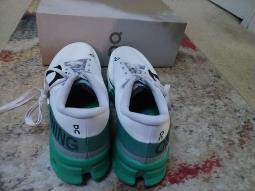 Mens Size 11.5- On Cloudmonster Hyper White Mint 3ME10130902 - Picture 9 of 22