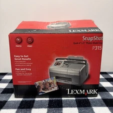 Lexmark SnapShot P315 Photo Printer 2.5" LCD Screen NOB Never Used 4x6 Prints