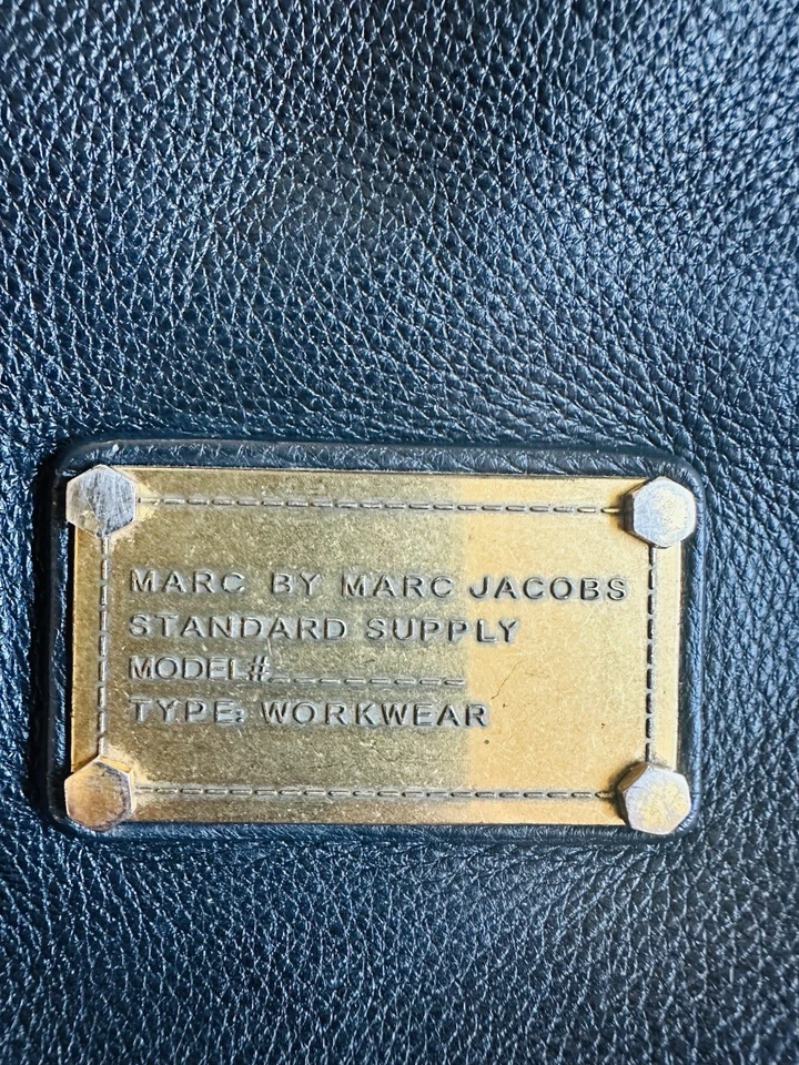 Bolso Marc Jacobs Francesca Bolso Negro Cuero Guijarro X Grande Hobo Bolso de Hombro Foto 4 de 4