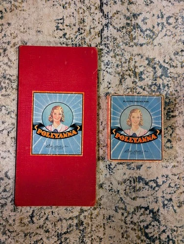 Vintage Pollyanna Board Game Parker Brothers 1940- Incomplete for parts