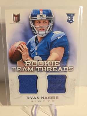2013 Panini Momentum Ryan Nassib /399 2-Patch Rookie Team Threads #16 Event-Worn