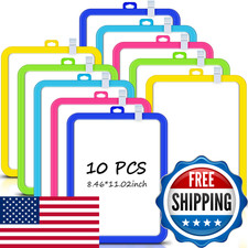 Outus 10 Pcs Dry Erase Mini White Boards Bulk 8.5 X 11 Small Magnetic