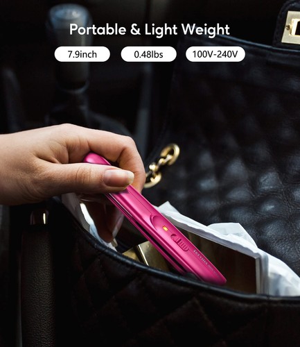 Mini Flat Iron for Travel, 1/2'' Small Hair Straightener for Short Hair/Bangs... - Picture 3 of 9