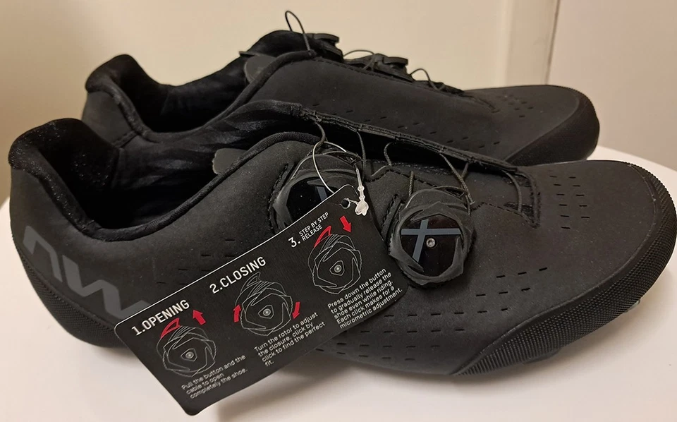 Northwave Rebel 3 Men’s Mtb Cycling Shoes US 8.5 Euro 41 (9419-21) in Black — 第 2/4 张图片