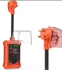 RV Surge Protector 30 Amp 15000 Joules, UL FCC Certified RV Circuit Analyzer w/L