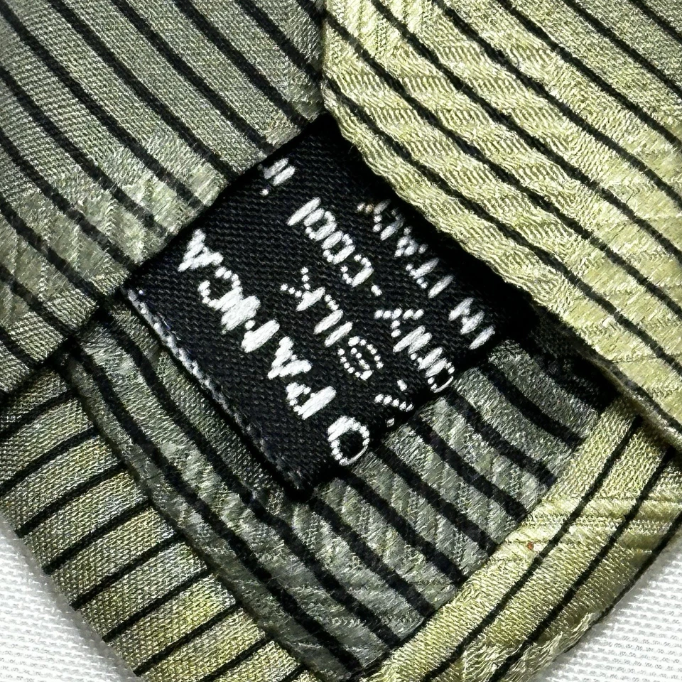 "Corbata VITALIANO PANCALDI para hombre 100 % seda multicolor abstracta geométrica 59""x3,75""" Foto 4 de 4