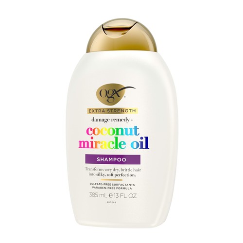OGX Extra Strength Damage Repair Coconut Miracle Oil Shampoo 13 Fl Oz - Picture 8 of 9
