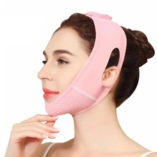 Chin Strap for Sleeping，Double Reducer，Reusable V Line Lifting... 