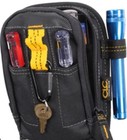 9 POCKET ZIPPER TOOL BELT POUCH W/METAL SLIP ON BELT CLIP BY CLC 1504 GREAT GIFT