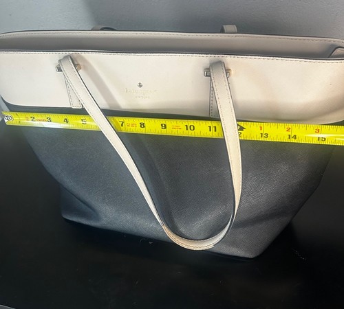 Borsa tote Kate Spade Cedar Street Harmony in pelle saffiano nera/ciottoli grande - Foto 10 di 12