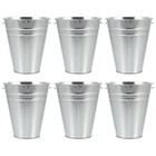 6Pcs Farmhouse Ice Tub Wine Chiller Bucket Iron Planter Bucket