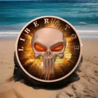 2021 DARK SIDE LIBERATOR 1 TROY OZ SILVER, BU ROSE GOLD COLOR PRINT. 100 MINTAGE