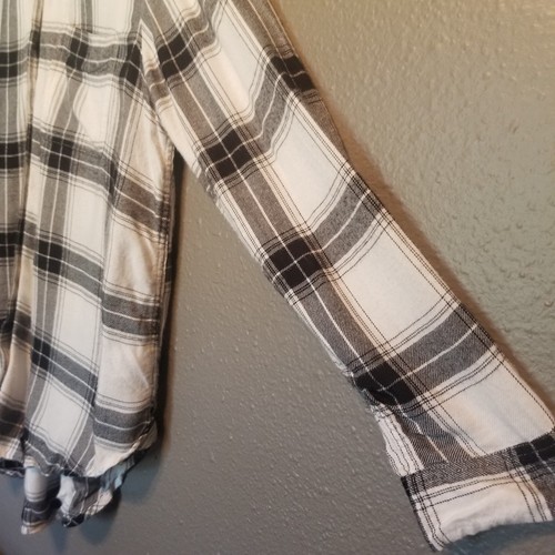 American Eagle Large Top Flannel AE Ahh-mazingly Soft Boyfriend Fit Grunge 90s - Picture 2 of 12