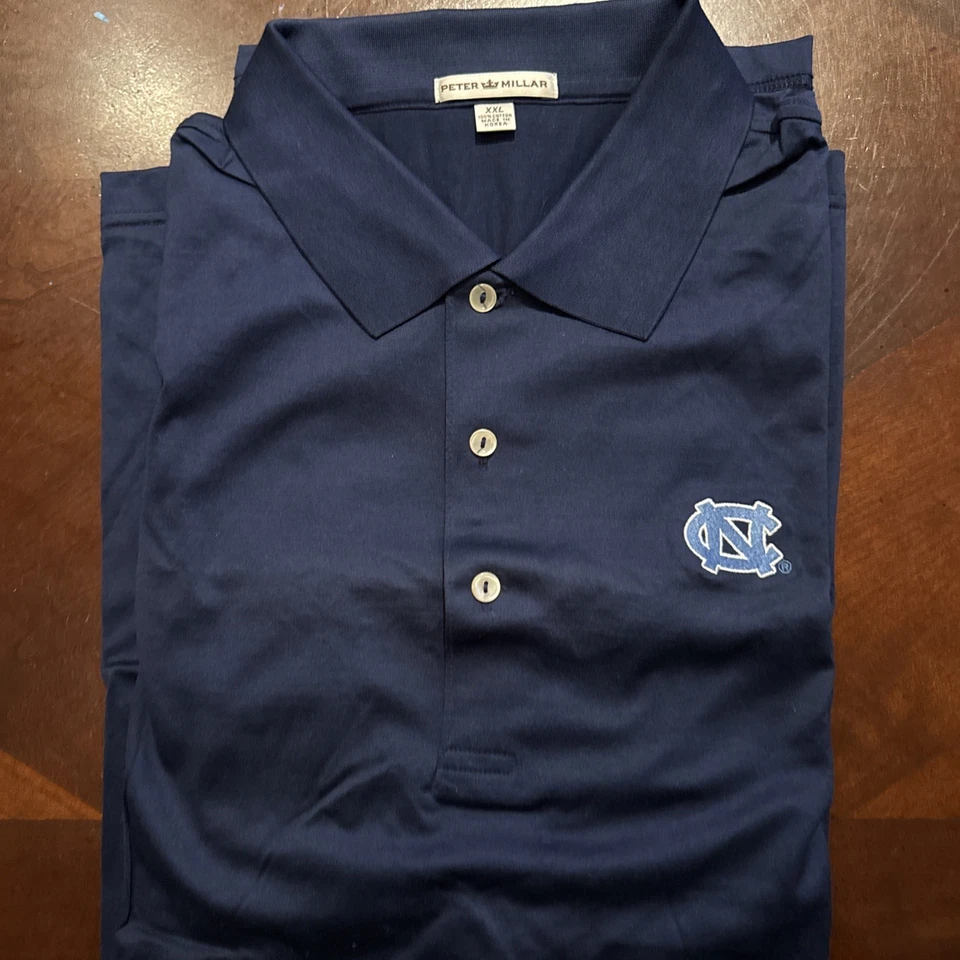 Peter Millar Men’s Xxl Unc North Carolina Tar Heels Polo Golf Shirt Xxl - Image 3 of 4