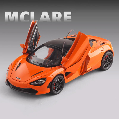 1:24 McClaren 720S Spider Diecast Car Model Sound Light Kid's Toy Birthday Gift - Picture 25 of 31