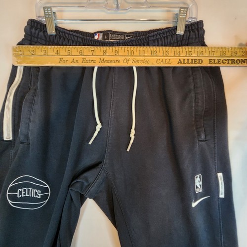 Nike Boston Celtics Sweat Leisure Dri Fit Pants Men Size L Black Basketball NBA - Picture 10 of 19
