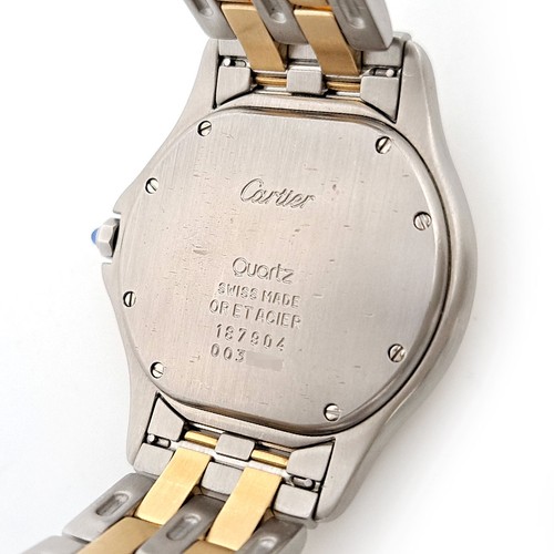 CARTIER W35006B6 PANTHERE Cougar LM2ROW Cuarzo Acero Inoxidable Oro Amarillo - Imagen 5 de 7