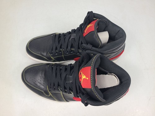 Air Jordan 1 Retro Phat Premier Maize Schwarz Leder Rot 375173-062 Herren Größe 13 - Bild 6 von 10