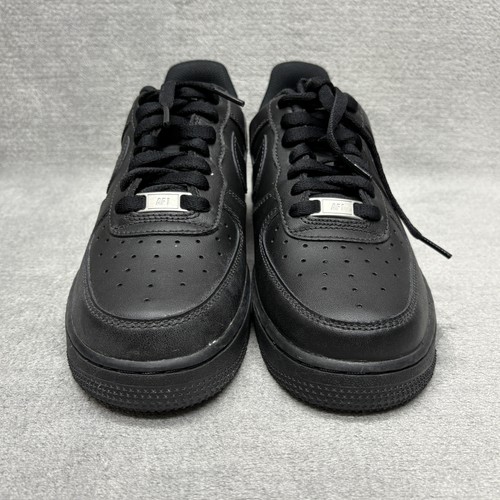 Nike Air Force 1 Shoes Mens Size 7 Black Low Top Sneakers CW2288-001 Leather - Picture 2 of 8