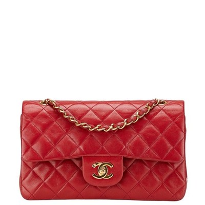 CHANEL Matelasse 23 Double Flap Coco Mark Chain Shoulder Bag in Re... GZl1bupn