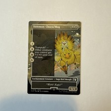NM Borderless Summon: Choco/Mog (MTG Final Fantasy, White Common)