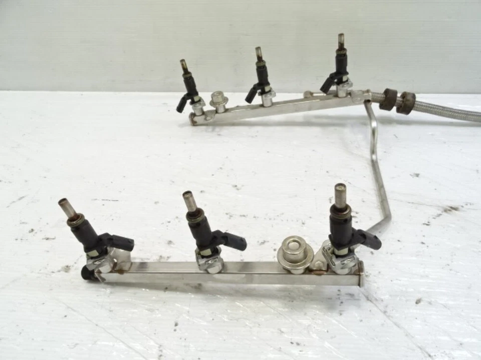 06 Mercedes R171 SLK280 inyectores de combustible con riel, 2720700995, 2720780249 Foto 2 de 4