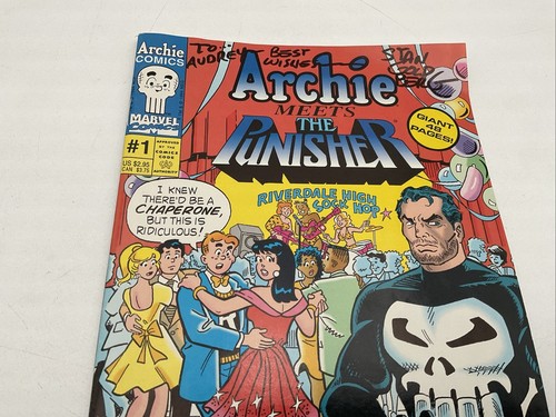Archie Meets The Punisher Comic 1994 Signed Stan Goldberg Excellent Condition - Picture 2 of 5